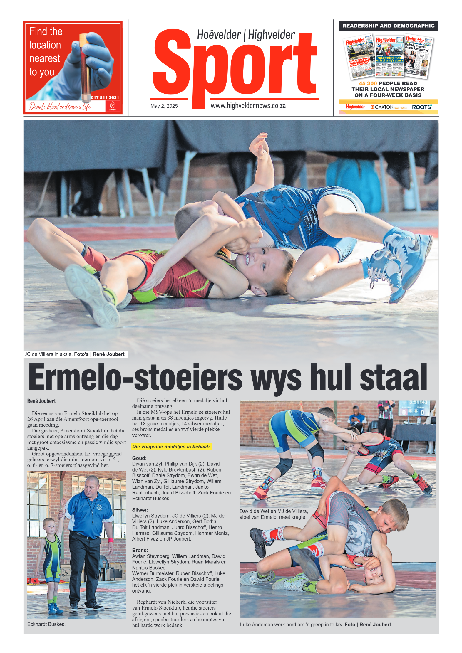 Highvelder Newspaper 2 May 2025 page 8