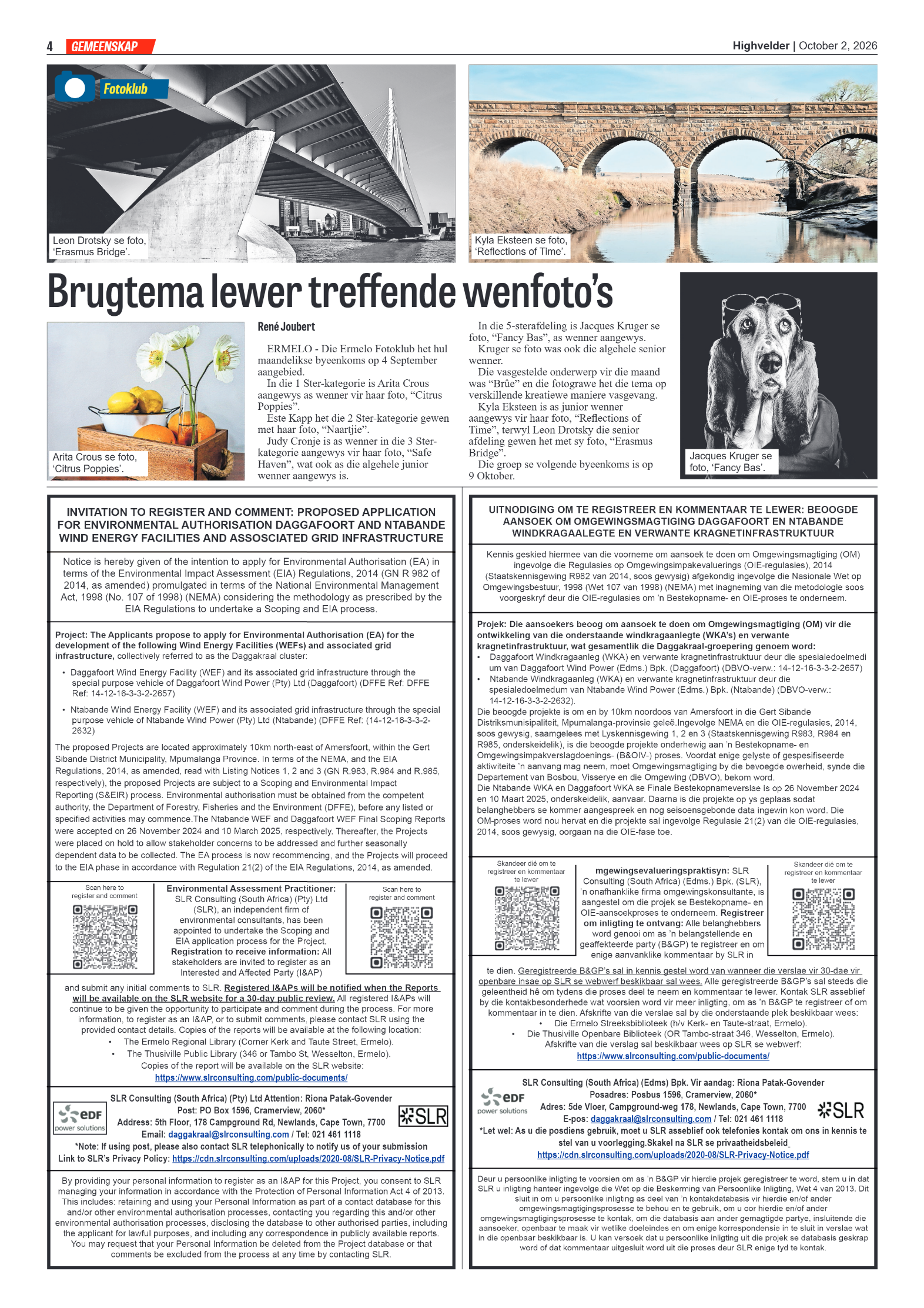 Highvelder Newspaper 2 October 2026 page 4