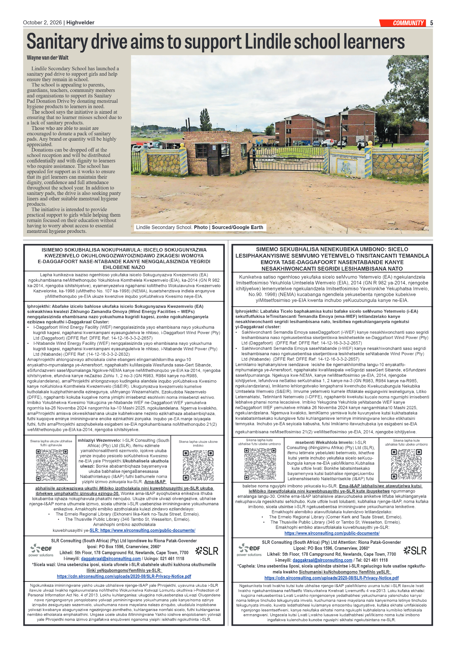 Highvelder Newspaper 2 October 2026 page 5