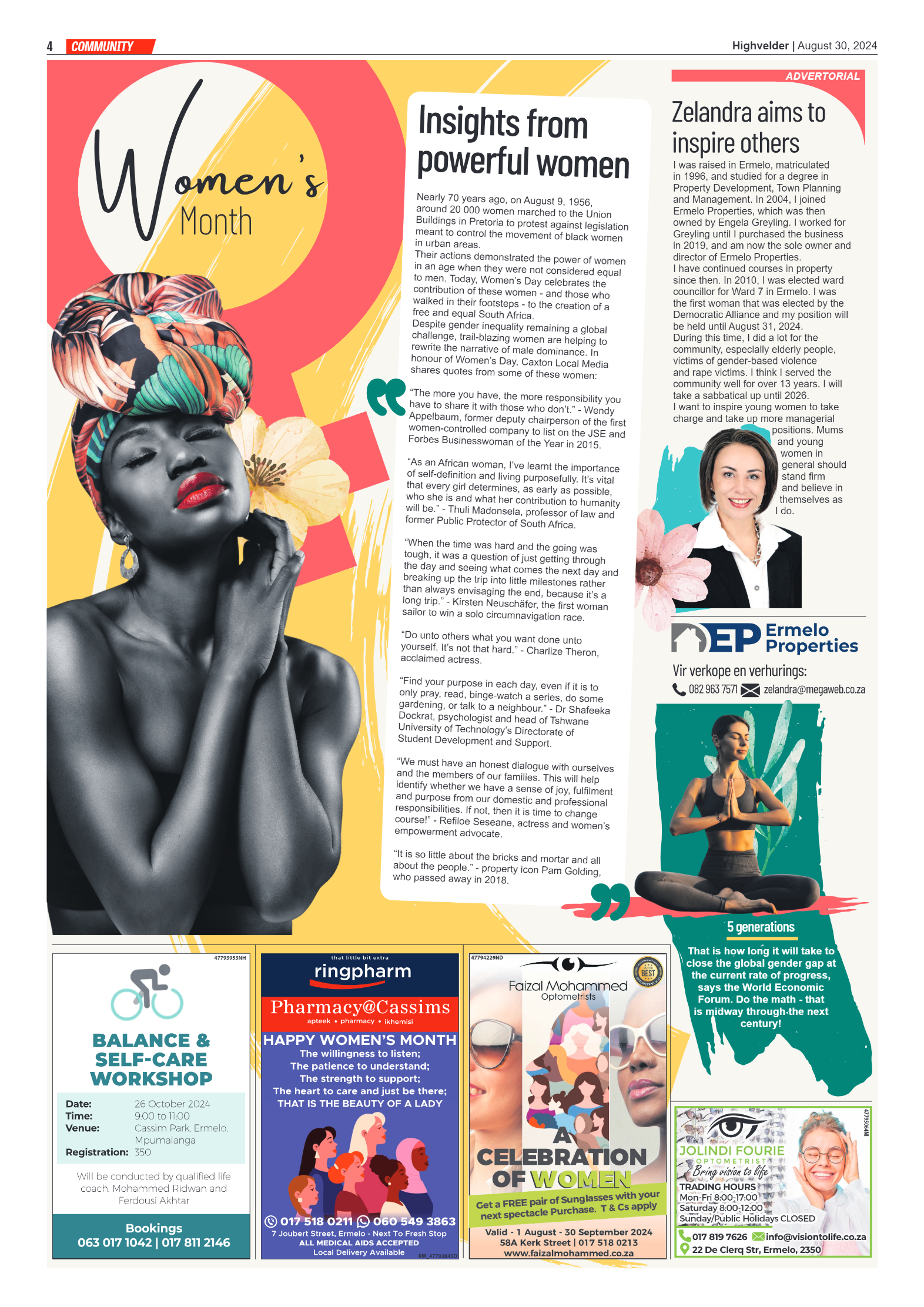 Highvelder Newspaper 30 August 2024 page 4