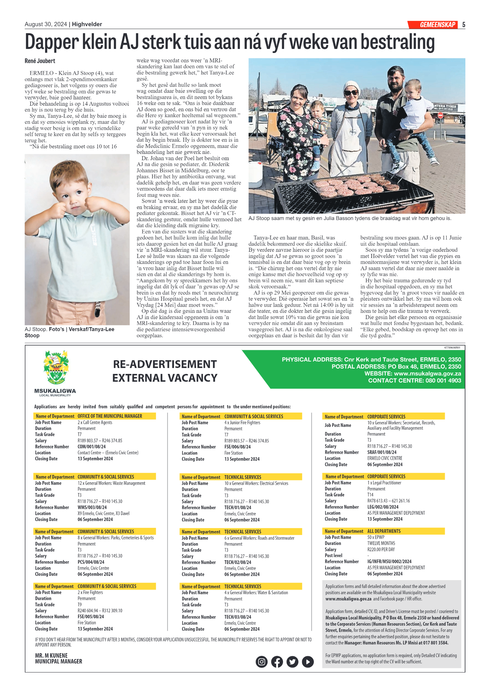 Highvelder Newspaper 30 August 2024 page 5