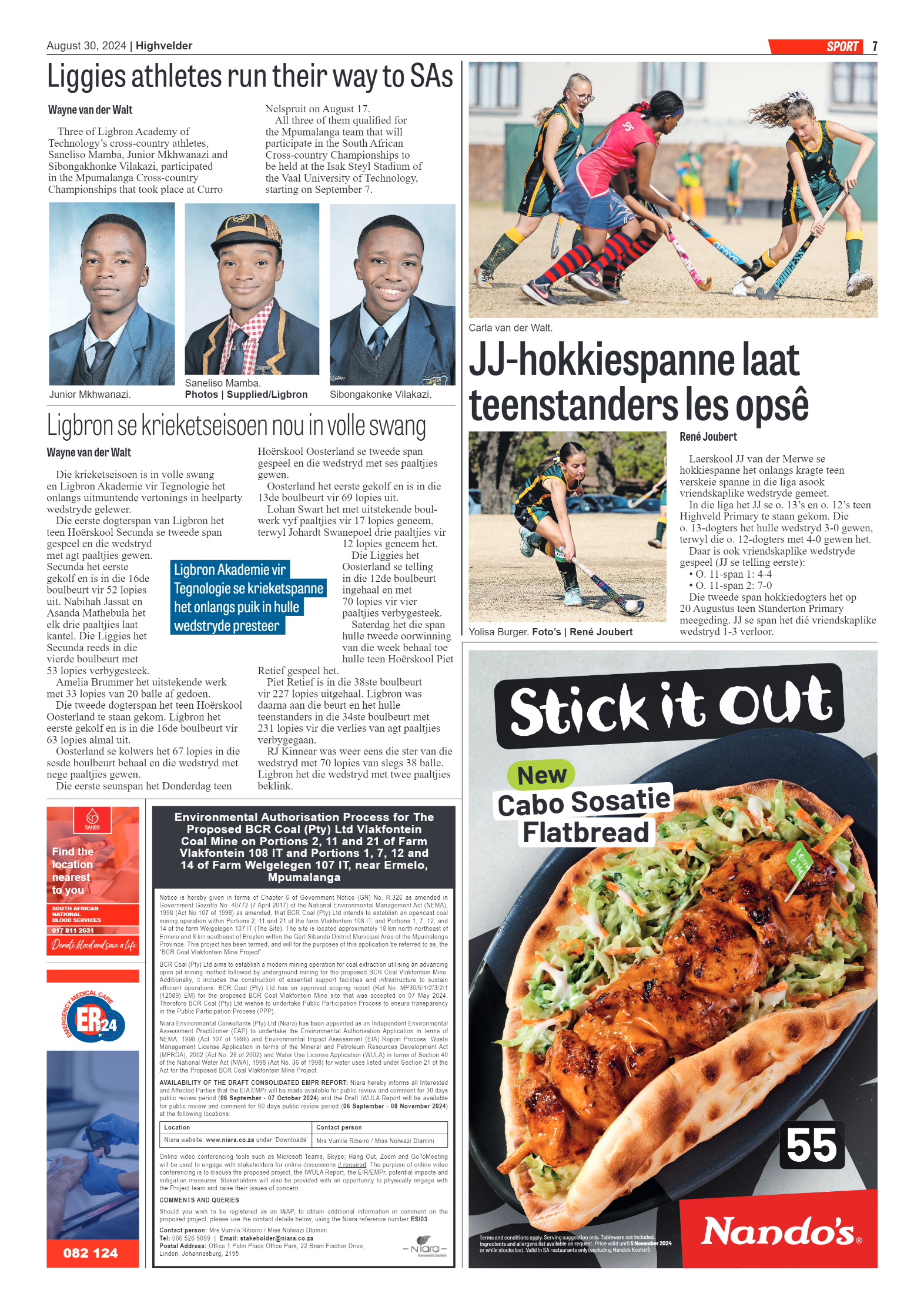 Highvelder Newspaper 30 August 2024 page 7