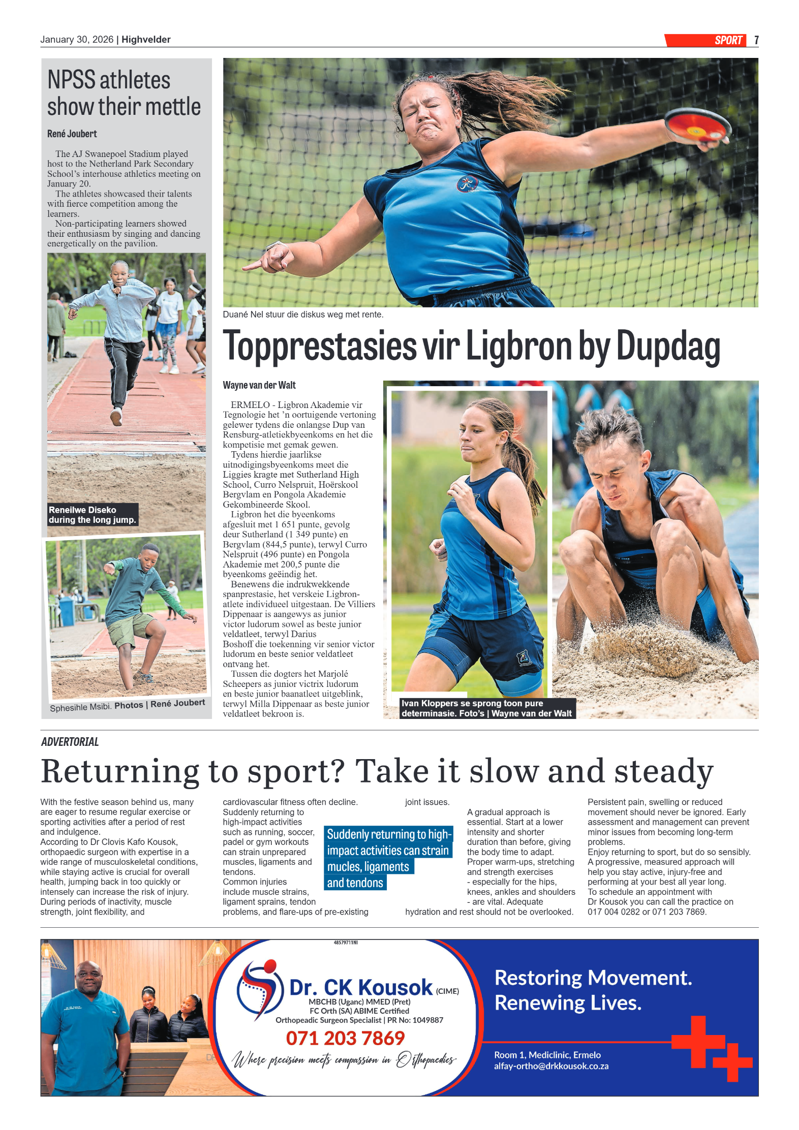 Highvelder Newspaper 30 January 2026 page 7