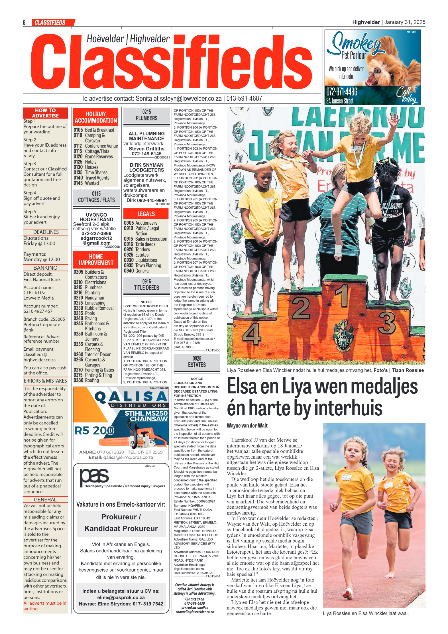 Highvelder Newspaper 31 January 2025 page 6
