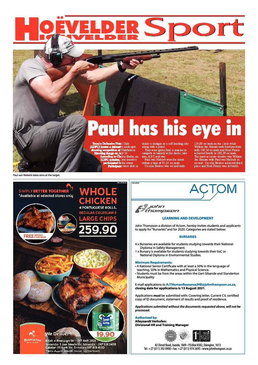 Highvelder Newspaper 30 July page 8