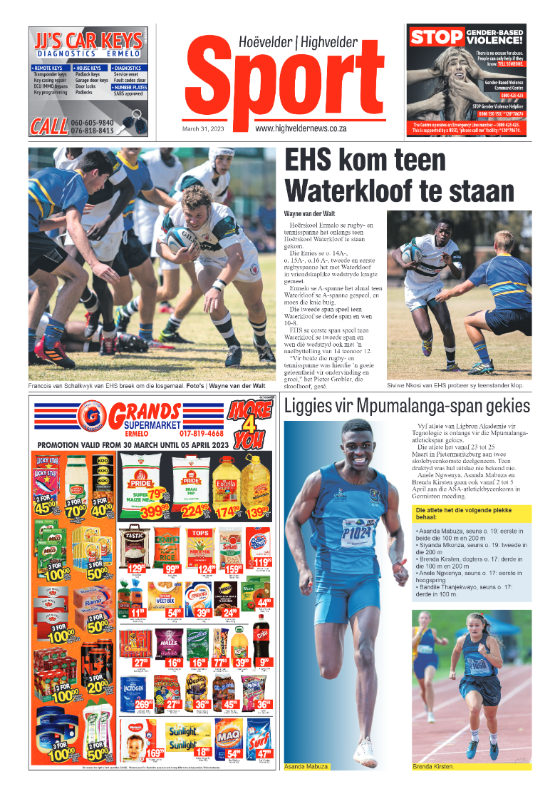 Highvelder Newspaper 31 March 2023 page 8