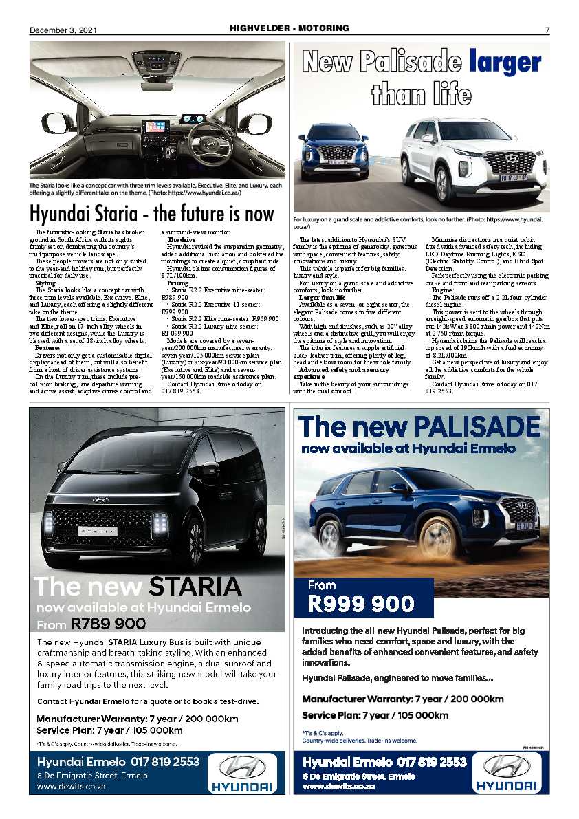 Highvelder Newspaper 3 December 2021 page 7