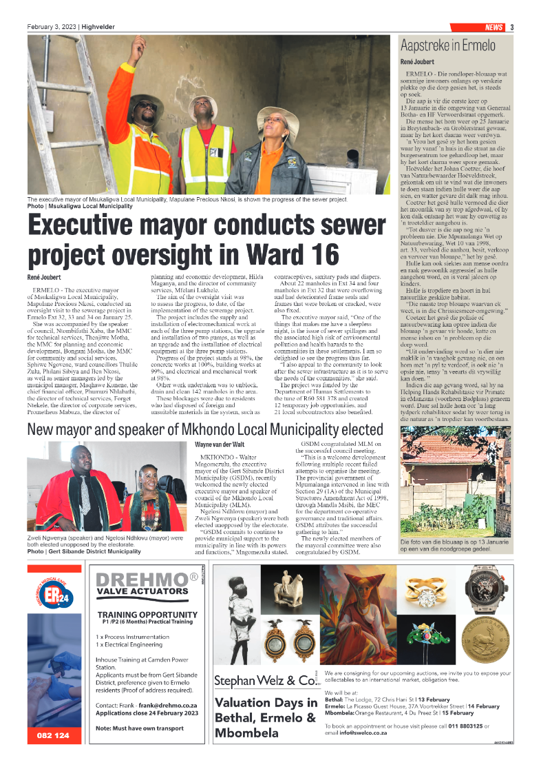 Highvelder Newspaper 3 February 2023 page 3