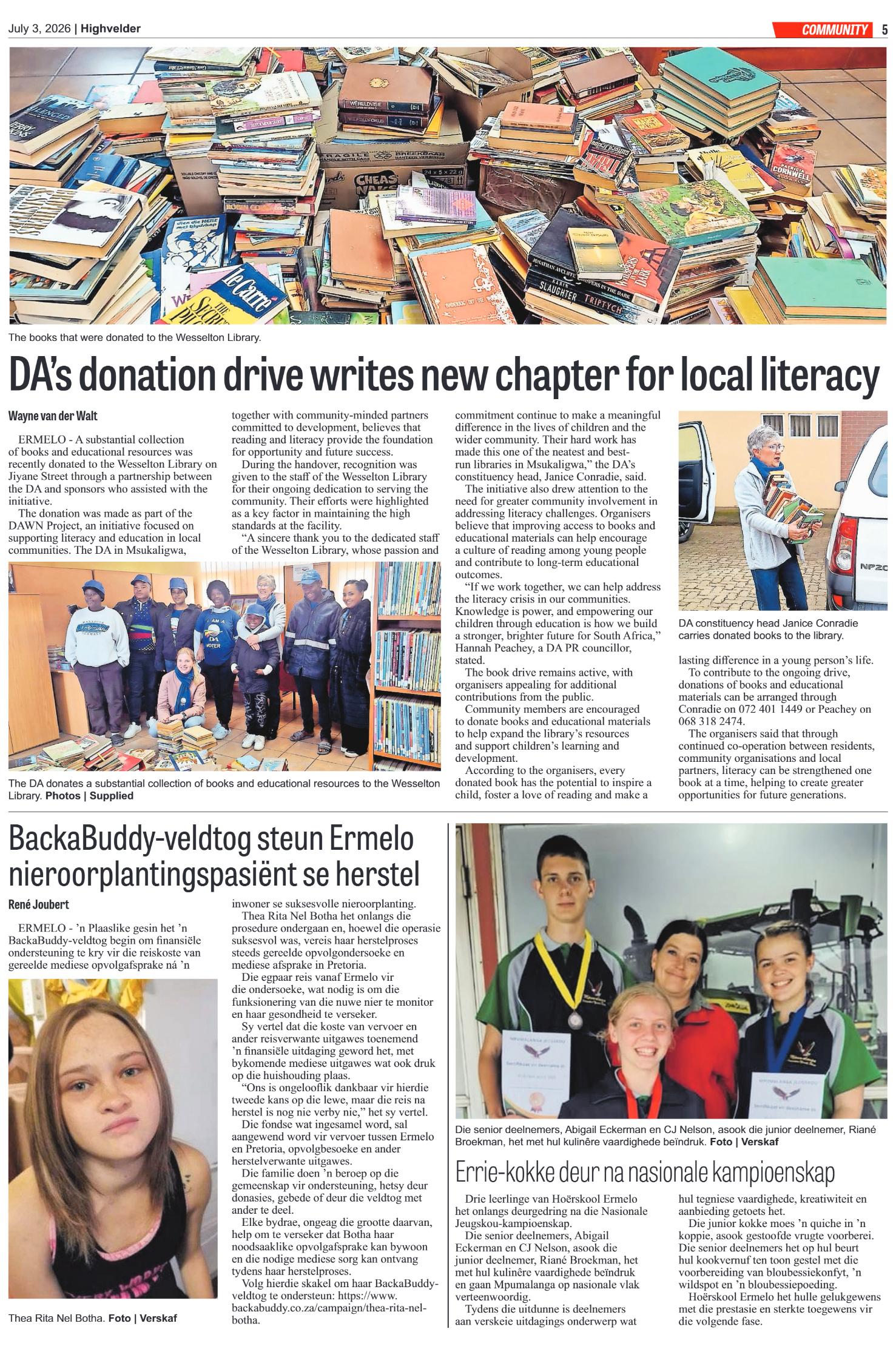Highvelder Newspaper 3 July 2026 page 5