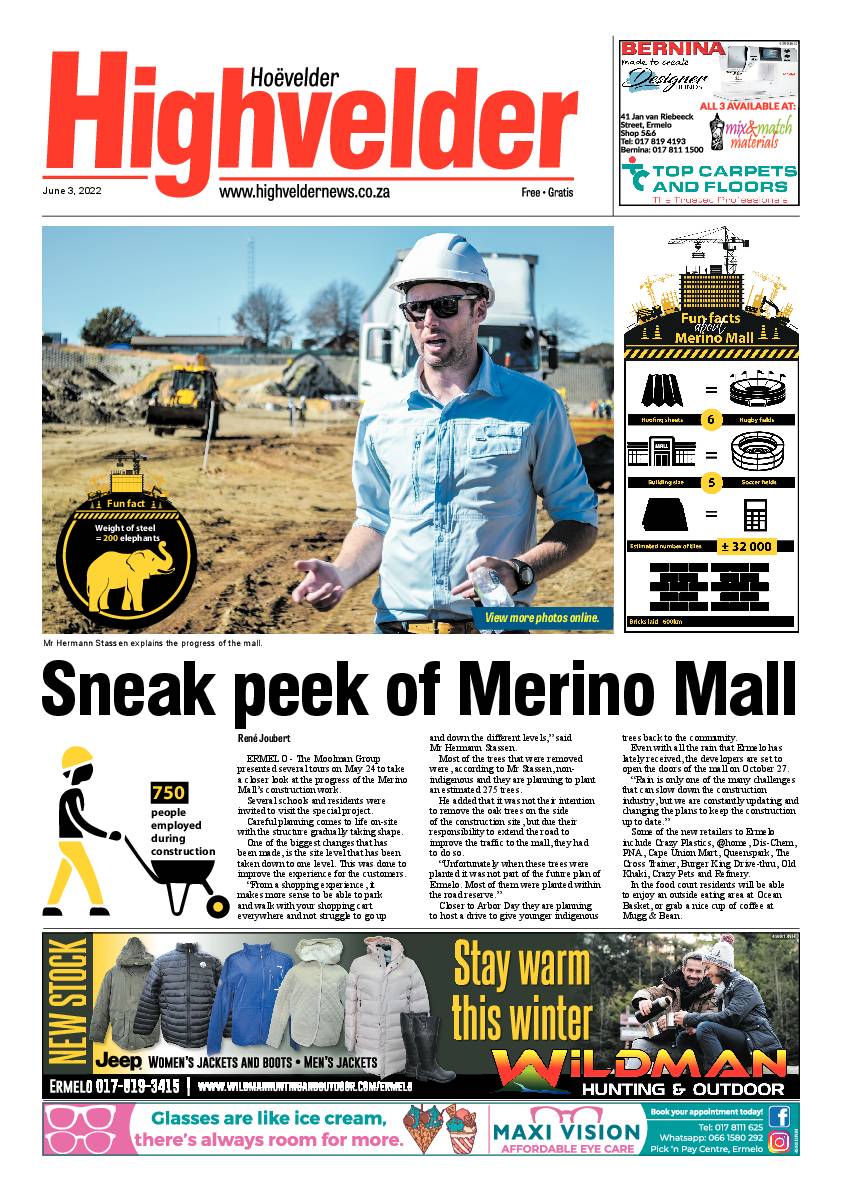 Highvelder Newspaper 3 June 2022 page 1