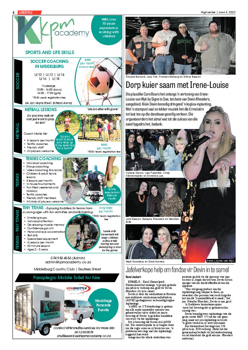 Highvelder Newspaper 3 June 2022 page 4