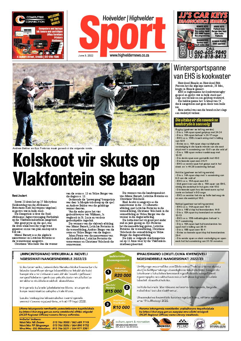 Highvelder Newspaper 3 June 2022 page 8