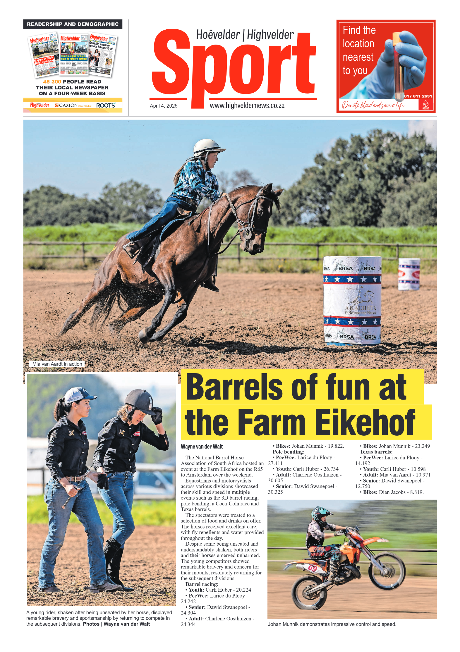 Highvelder Newspaper 4 April 2025 page 8