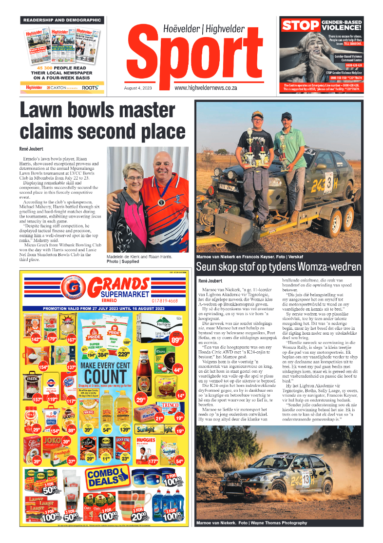 Highvelder Newspaper 4 August 2023 page 8