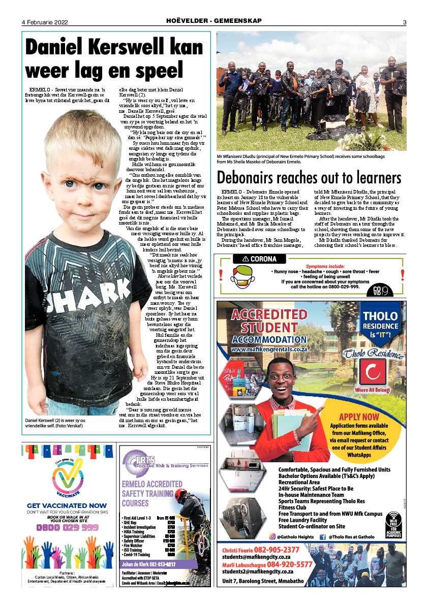 Highvelder Newspaper 4 February 2022 page 3