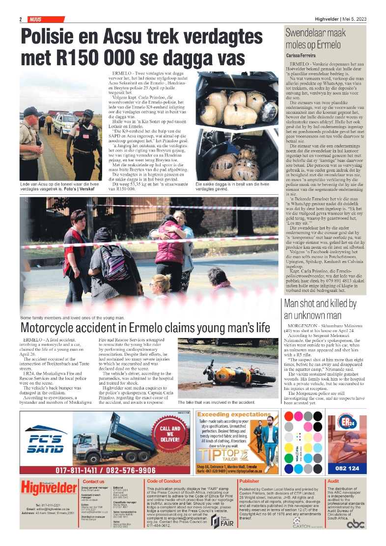 Highvelder Newspaper 4 May 2023 page 2