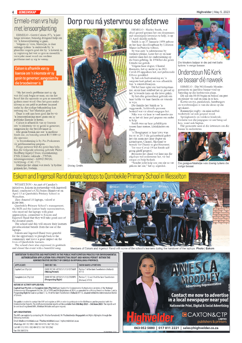 Highvelder Newspaper 4 May 2023 page 4
