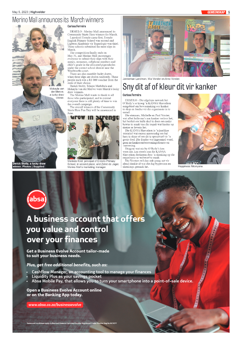 Highvelder Newspaper 4 May 2023 page 5