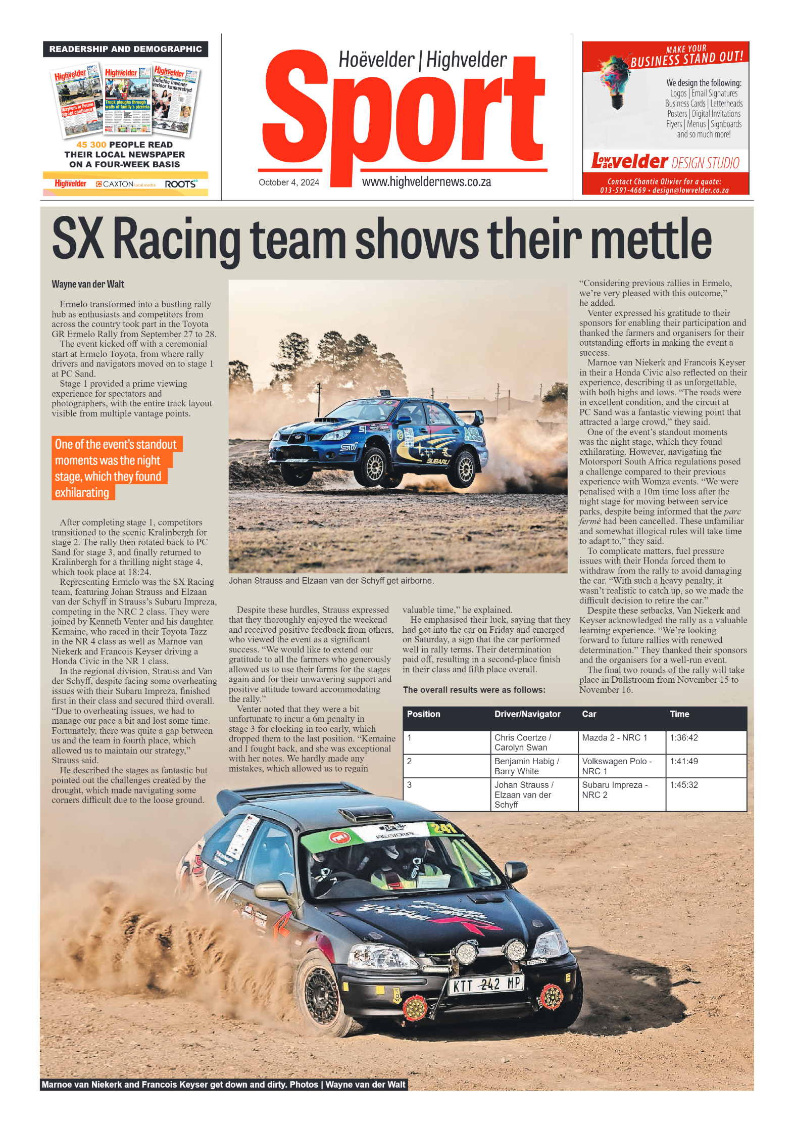 Highvelder Newspaper 4 October 2024 page 8