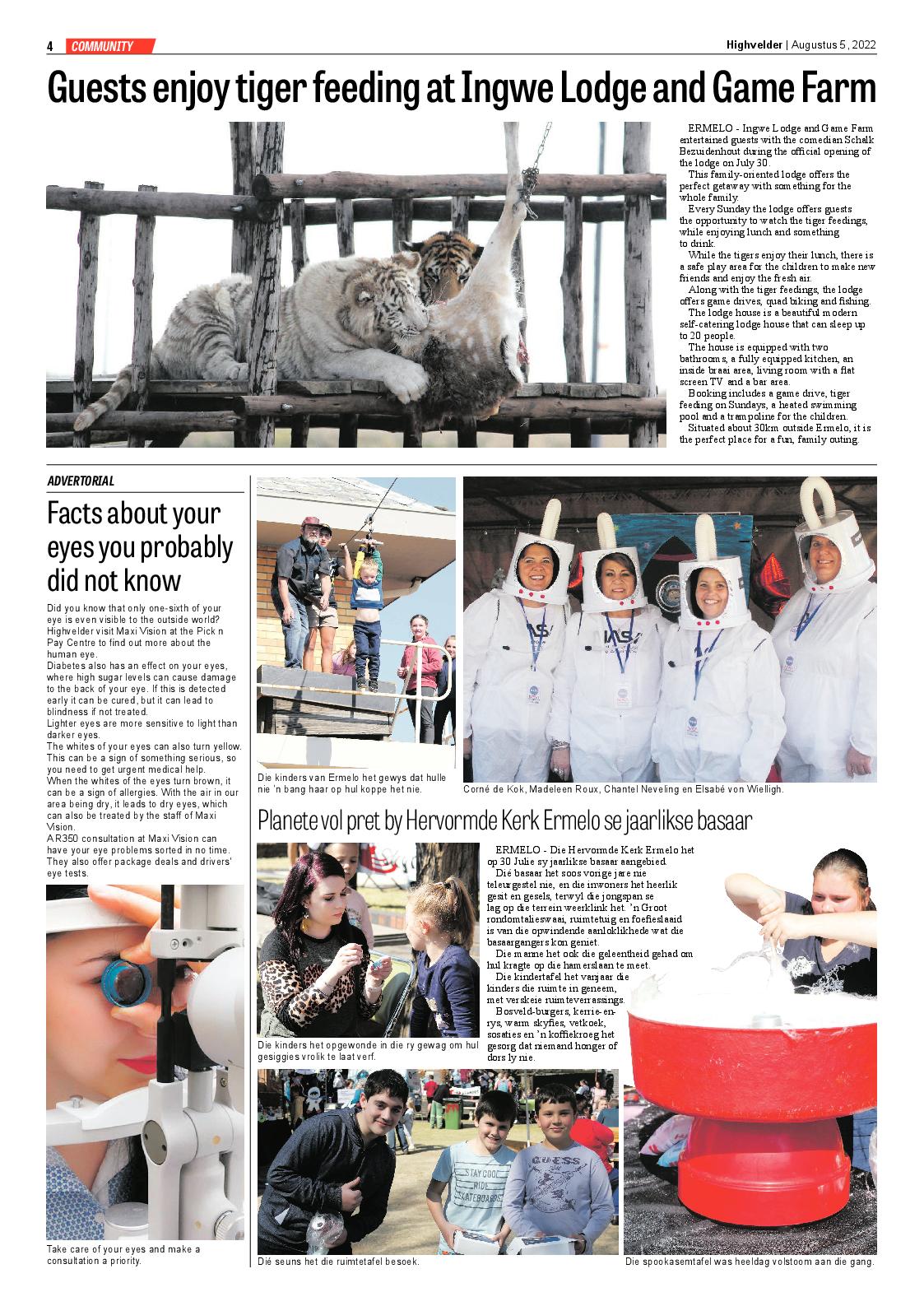 Highvelder Newspaper 5 August 2022 page 4