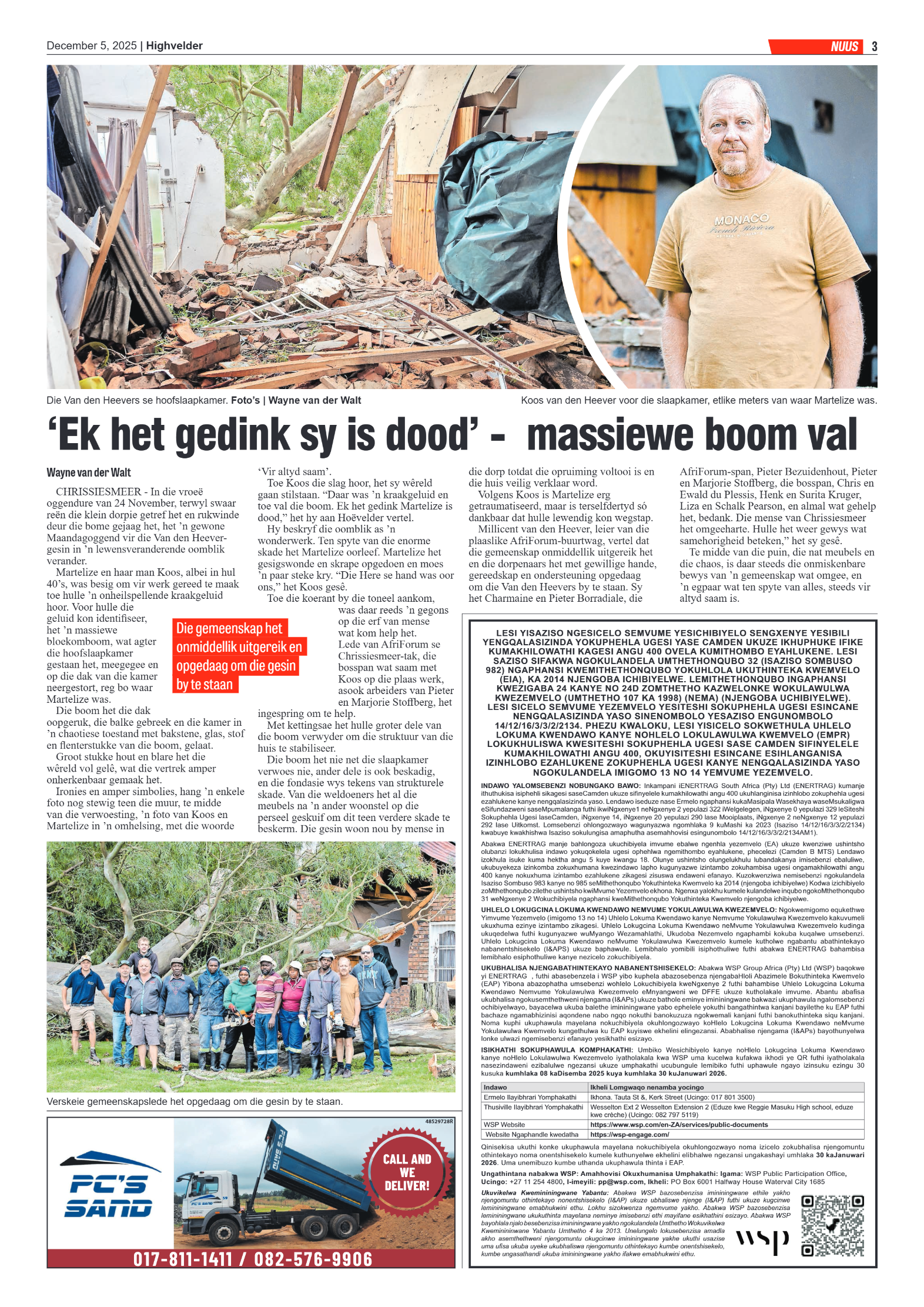Highvelder Newspaper 5 December 2025 page 3