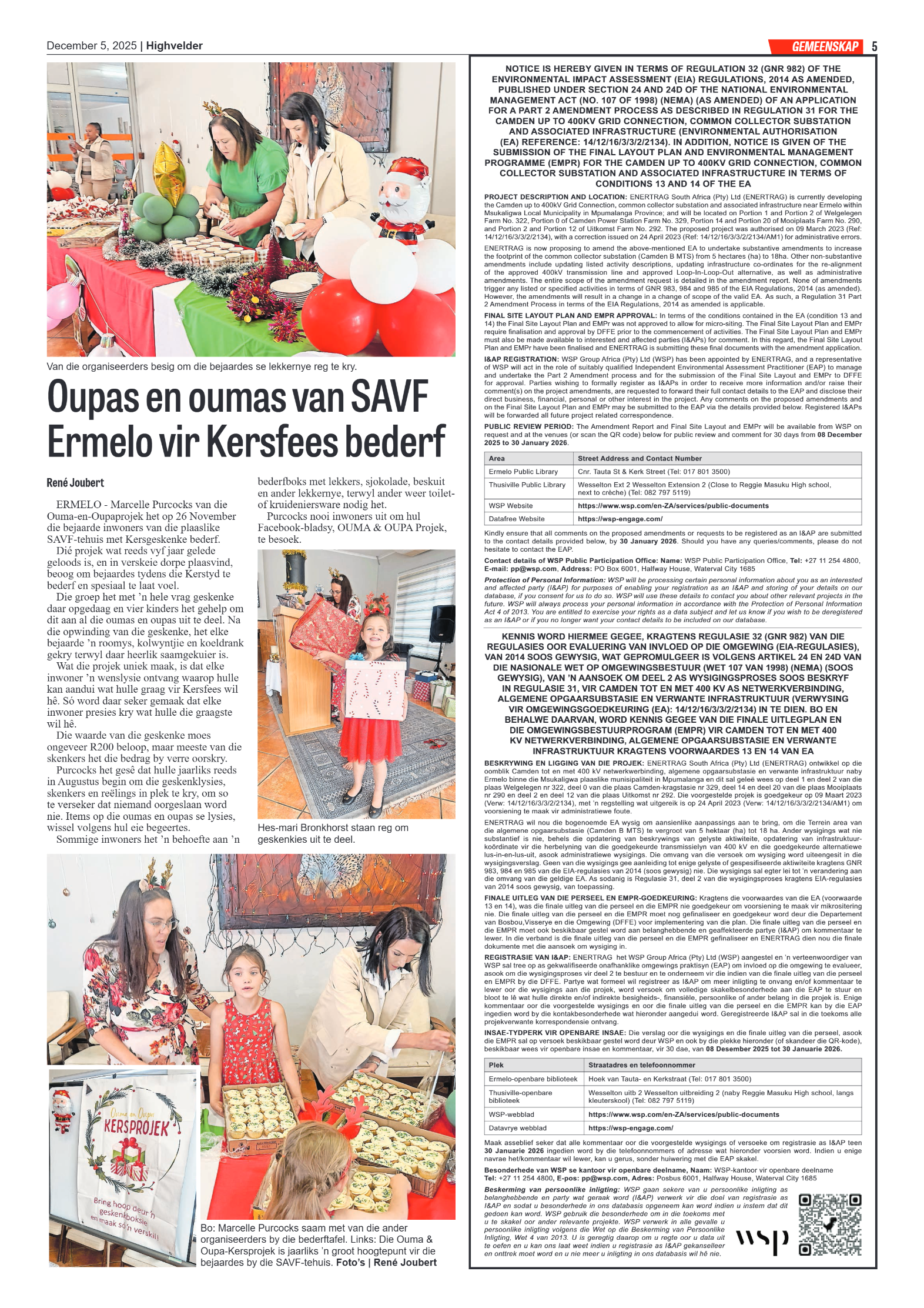 Highvelder Newspaper 5 December 2025 page 5