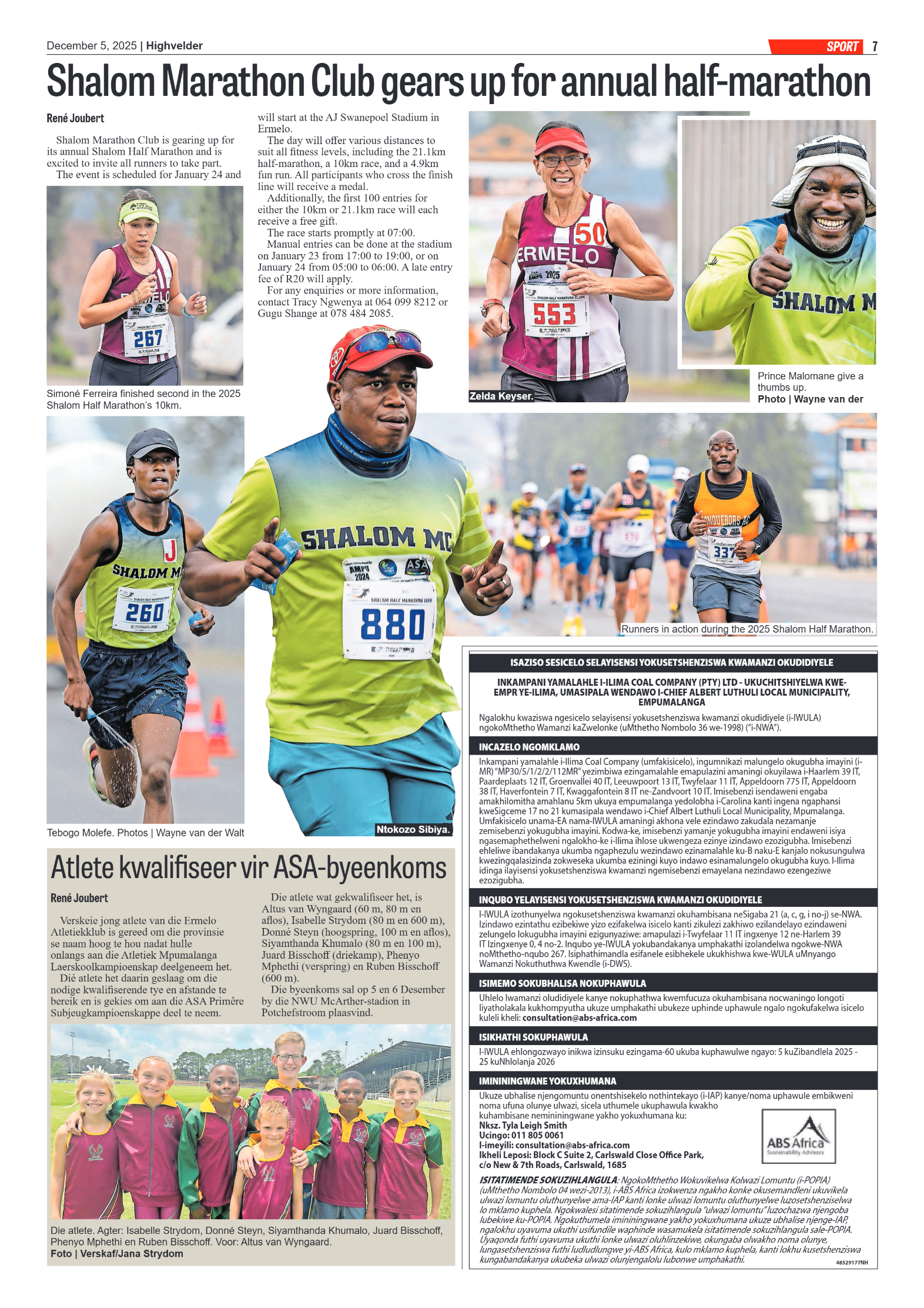 Highvelder Newspaper 5 December 2025 page 7