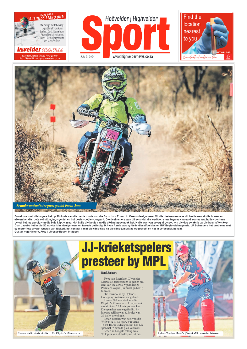 Highvelder Newspaper 5 July 2024 page 8