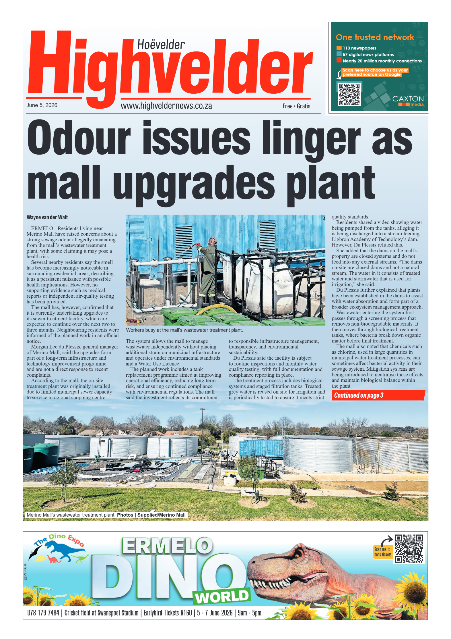 Highvelder Newspaper 5 June 2026 page 1