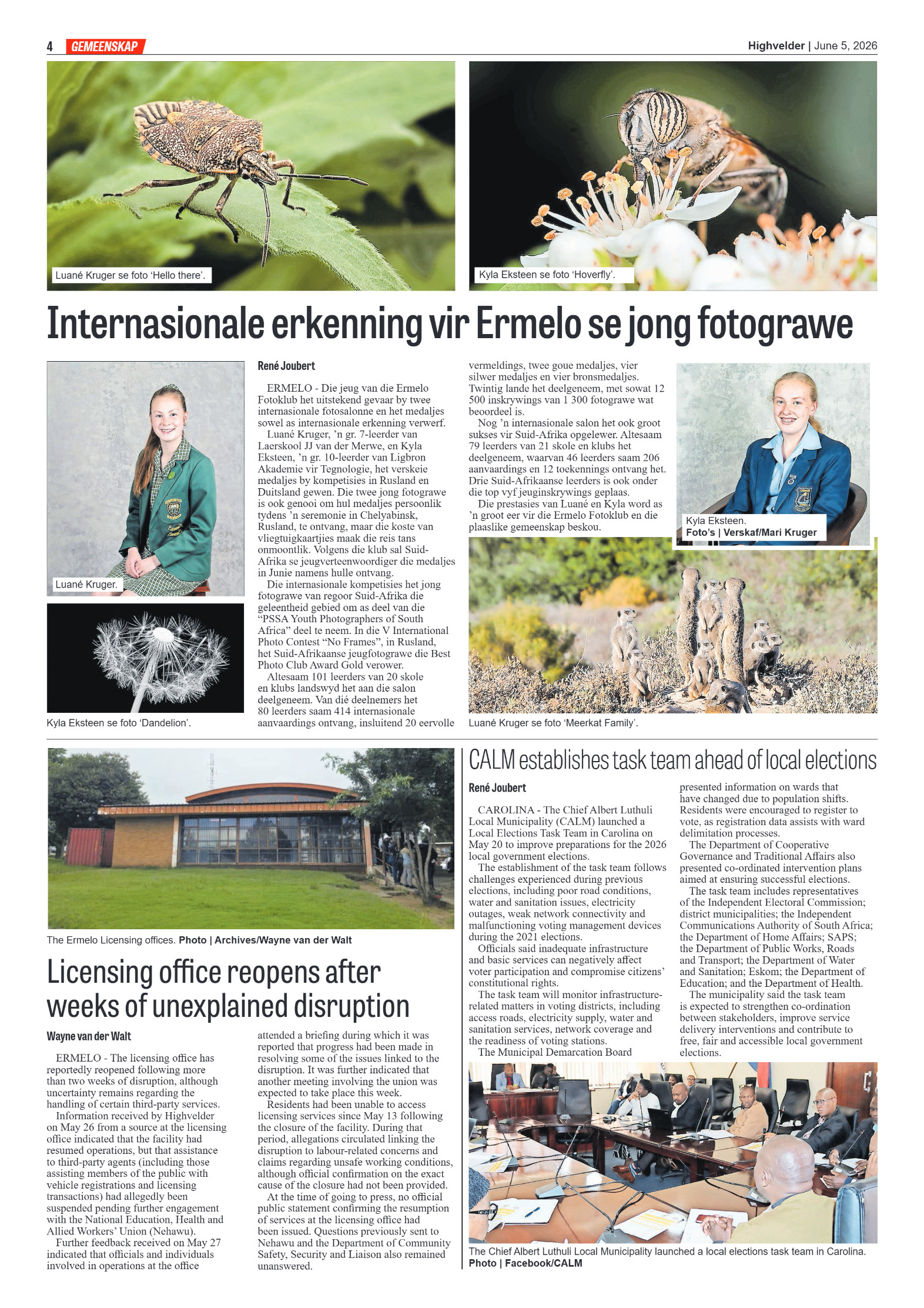 Highvelder Newspaper 5 June 2026 page 4