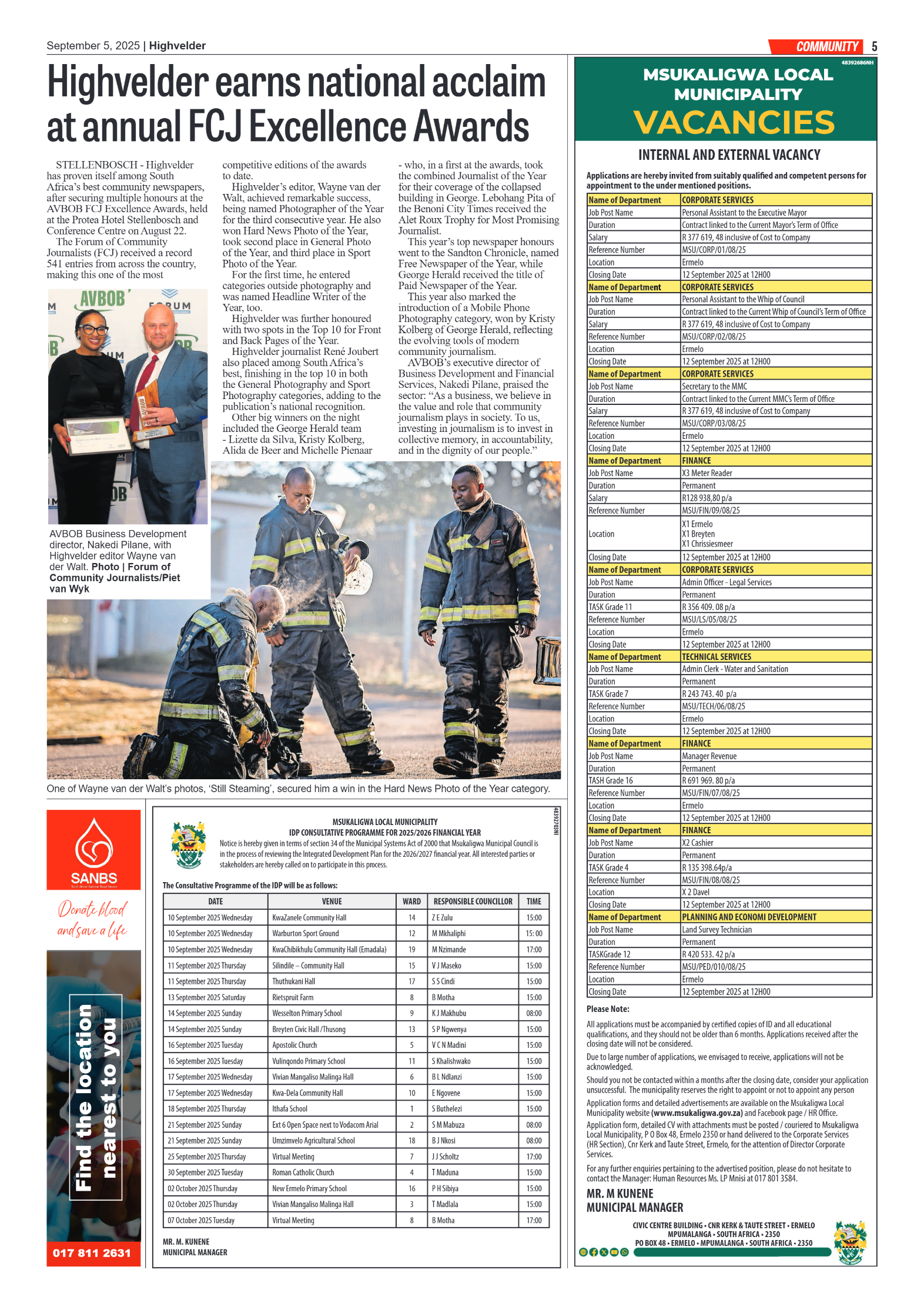 Highvelder Newspaper 5 September 2025 page 5