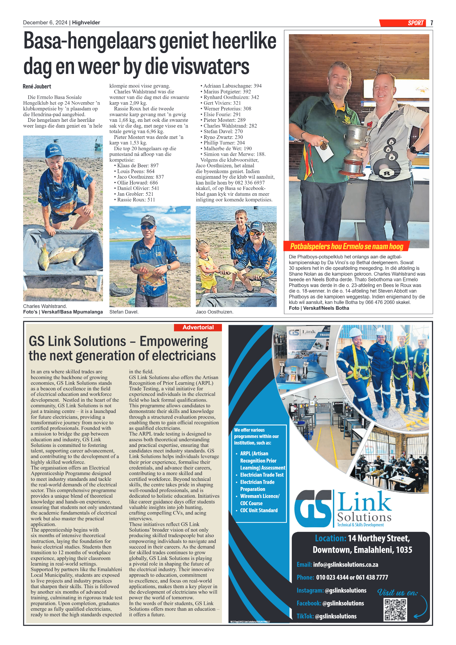 Highvelder Newspaper 6 December 2024 page 7