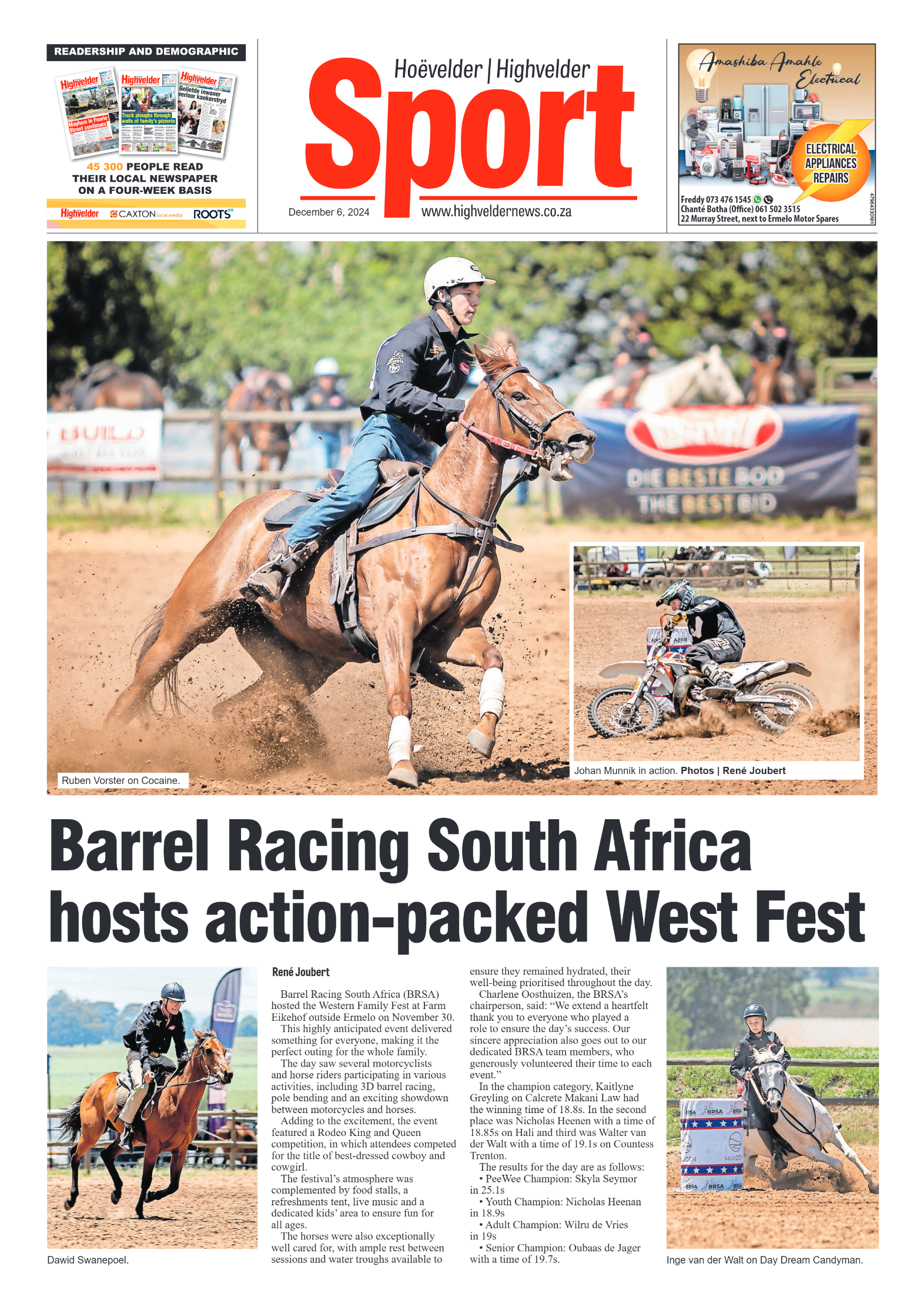 Highvelder Newspaper 6 December 2024 page 8