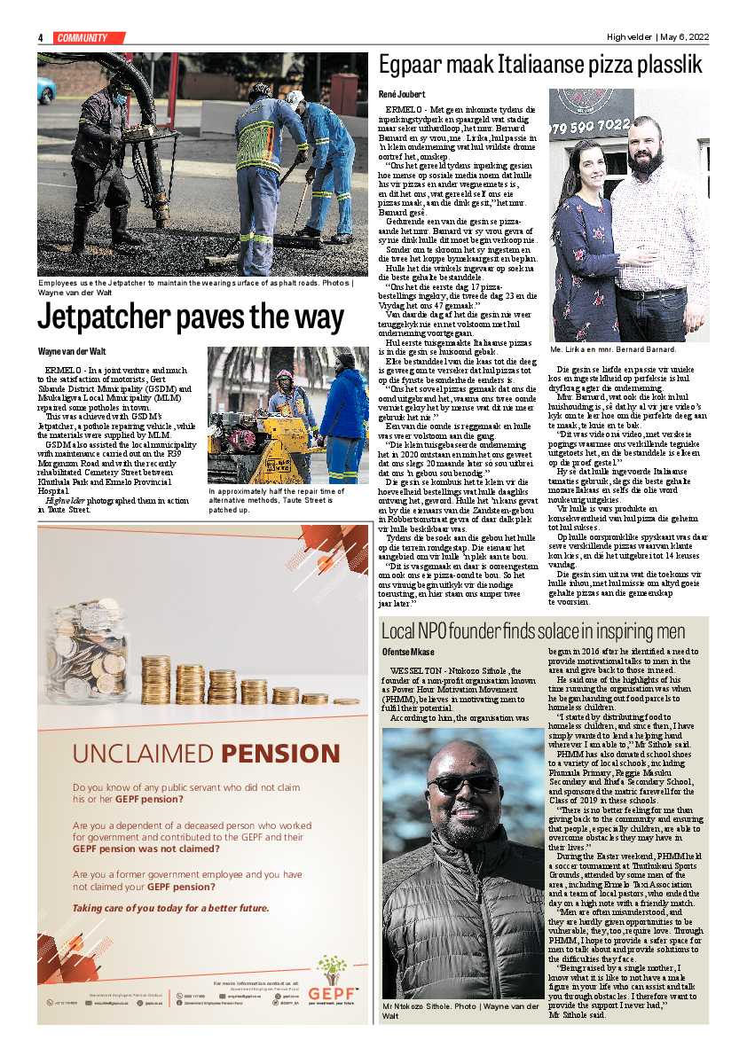 Highvelder Newspaper 6 May 2022 page 4