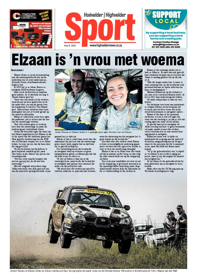 Highvelder Newspaper 6 May 2022 page 8