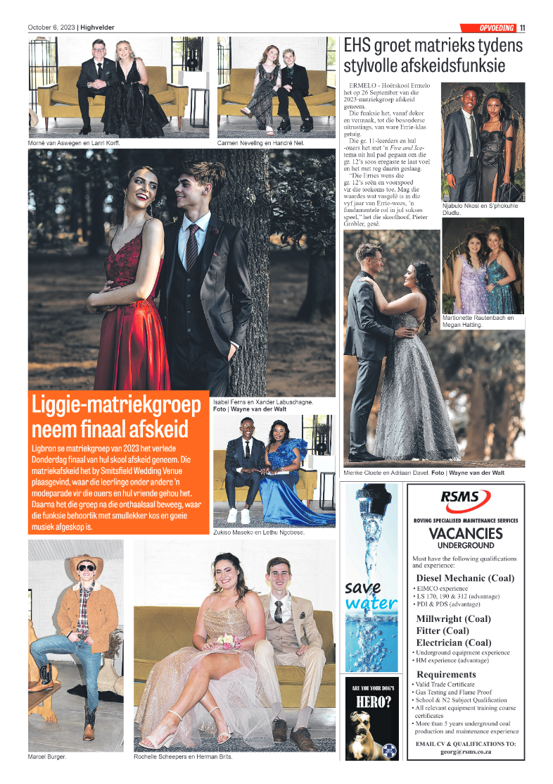 Highvelder Newspaper 6 October 2023 page 11