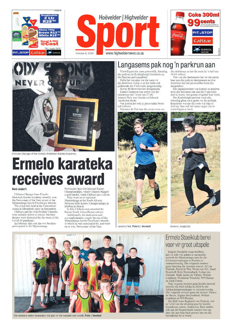 Highvelder Newspaper 6 October 2023 page 12