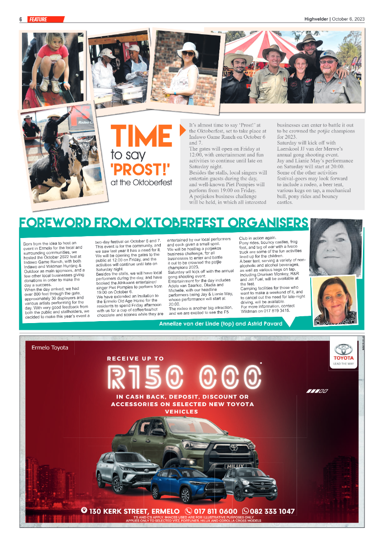 Highvelder Newspaper 6 October 2023 page 6