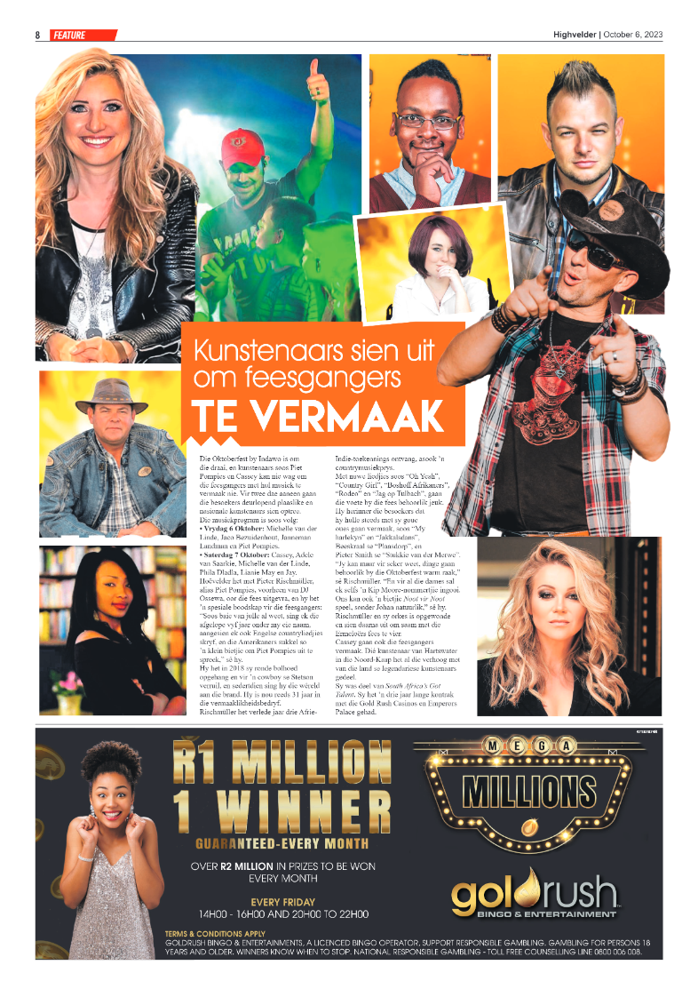 Highvelder Newspaper 6 October 2023 page 8