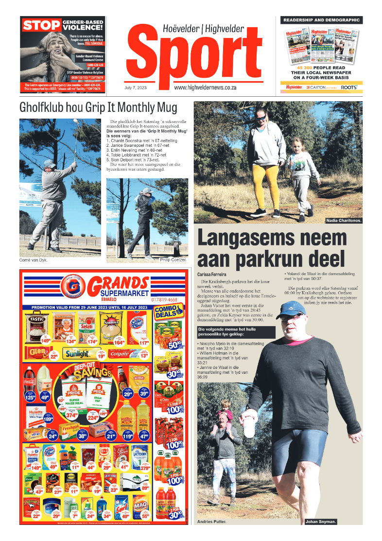 Highvelder Newspaper 7 July 2023 page 8