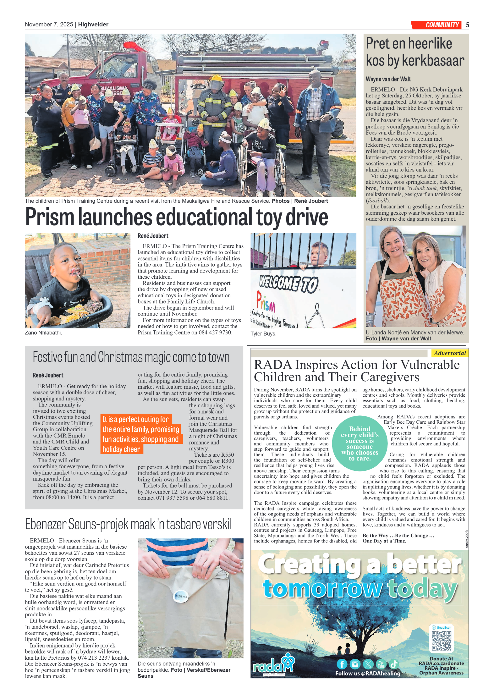 Highvelder Newspaper 7 November 2025 page 5