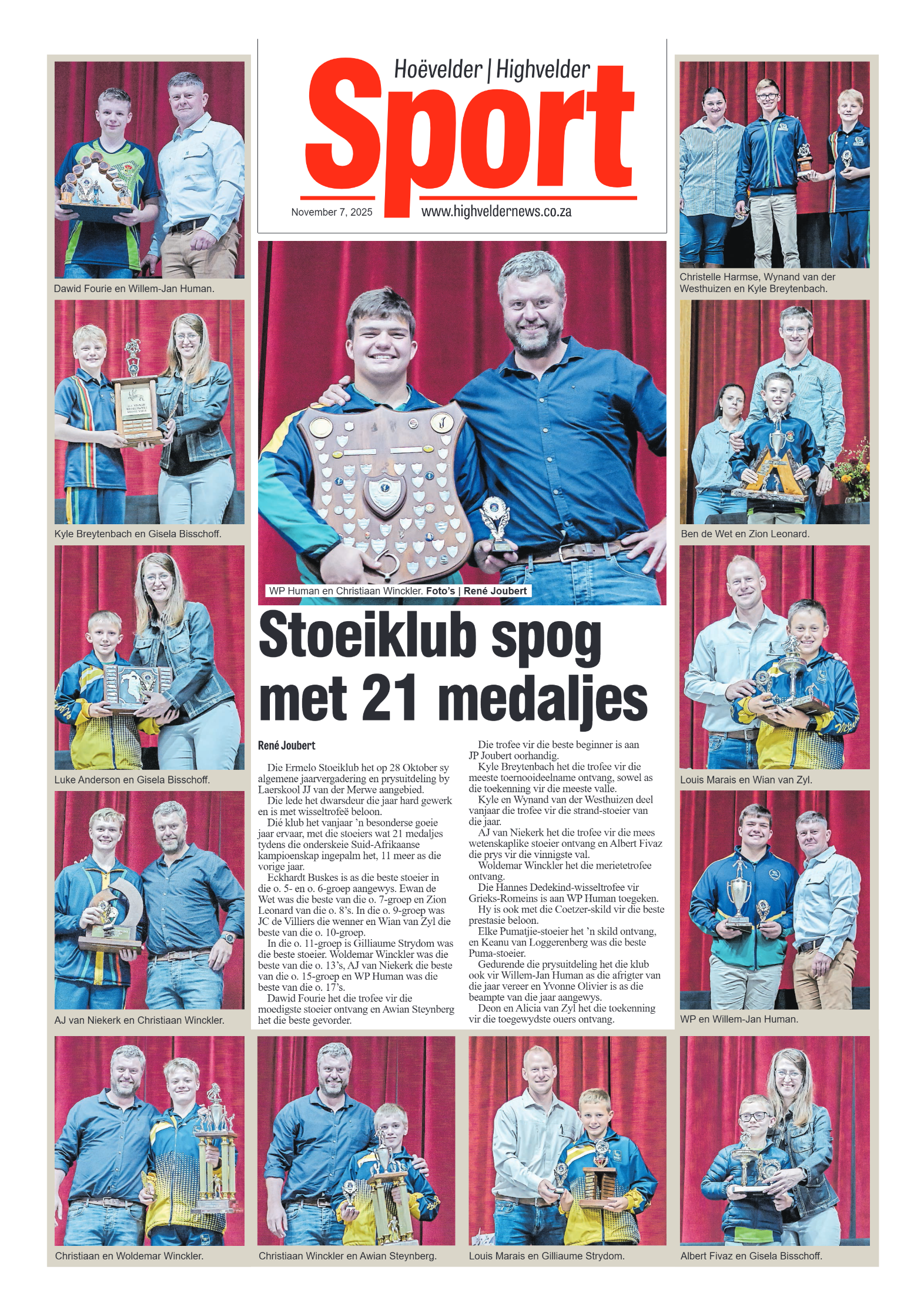 Highvelder Newspaper 7 November 2025 page 8