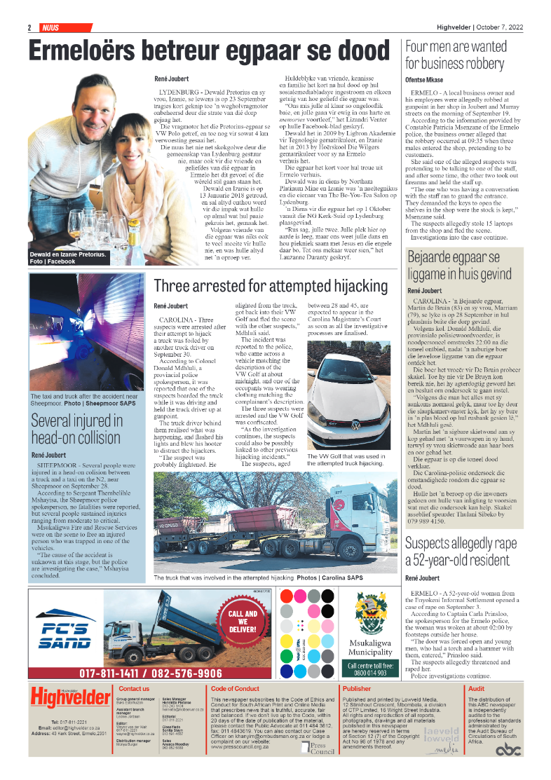 https://highvelder-epaper.products.caxton.co.za/wp-admin/ page 2