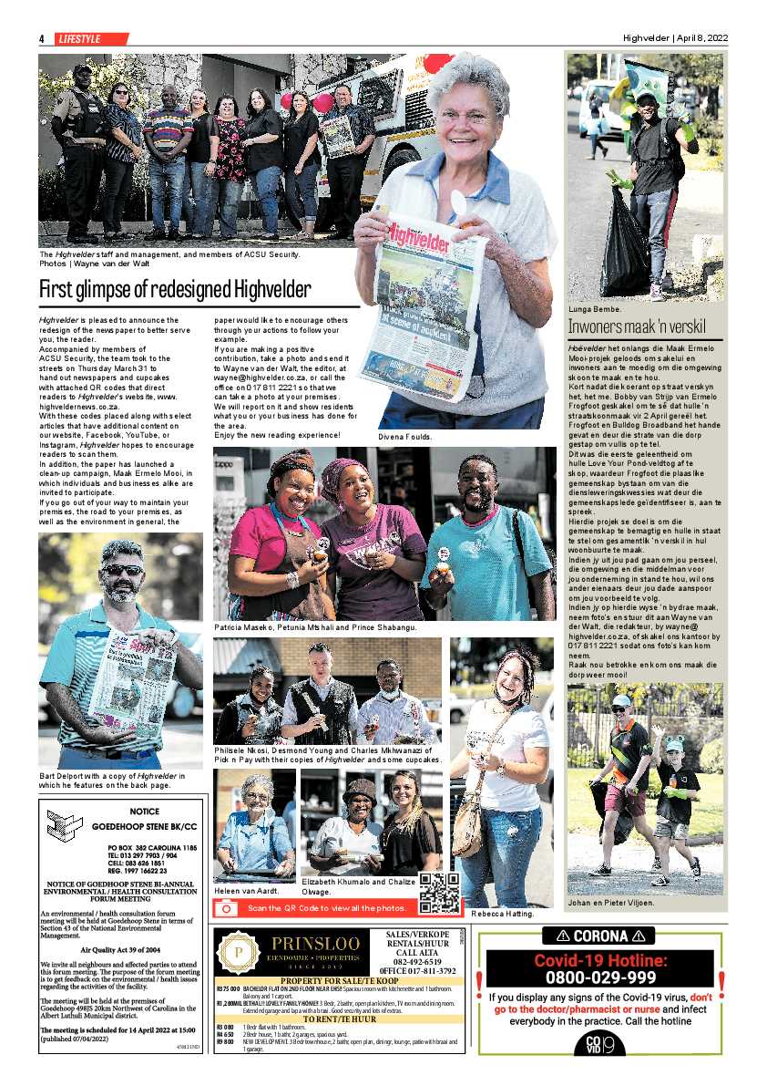 Highvelder Newspaper 8 April 2022 page 4
