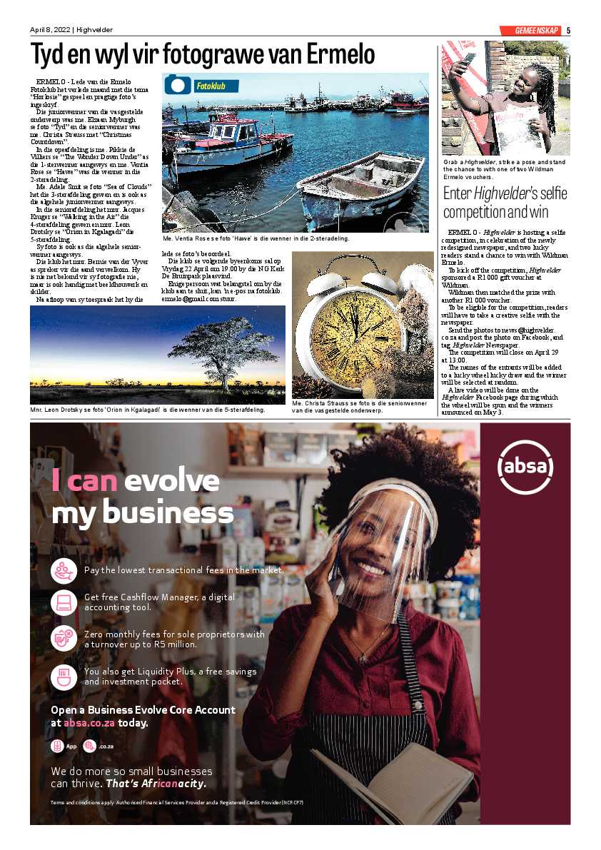 Highvelder Newspaper 8 April 2022 page 5