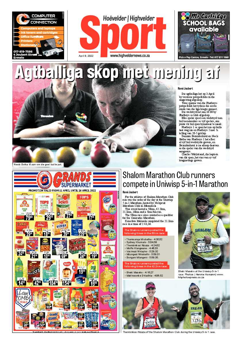 Highvelder Newspaper 8 April 2022 page 8