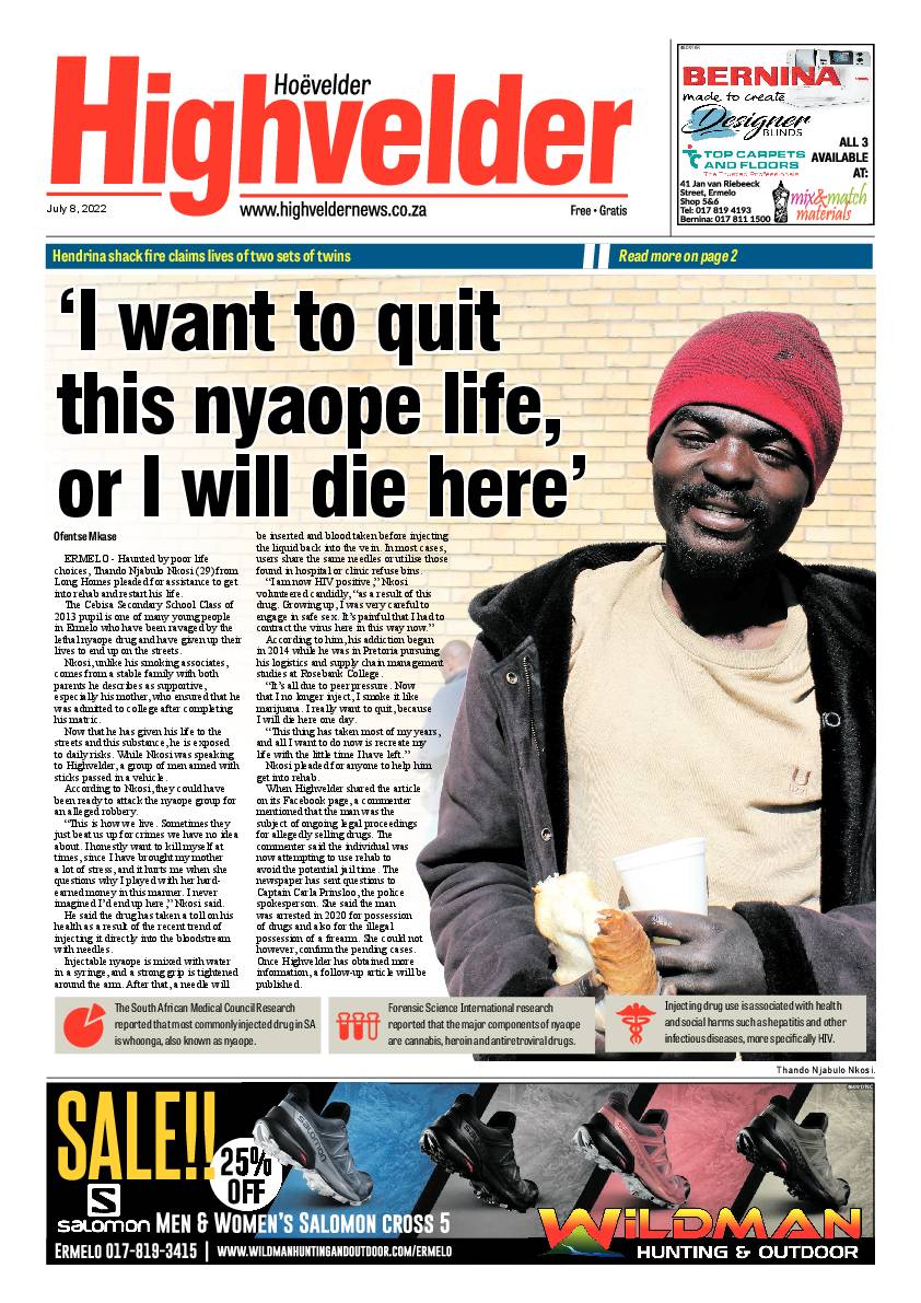 Highvelder Newspaper 8 July 2022 page 1