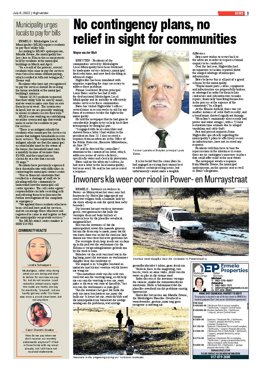Highvelder Newspaper 8 July 2022 page 3
