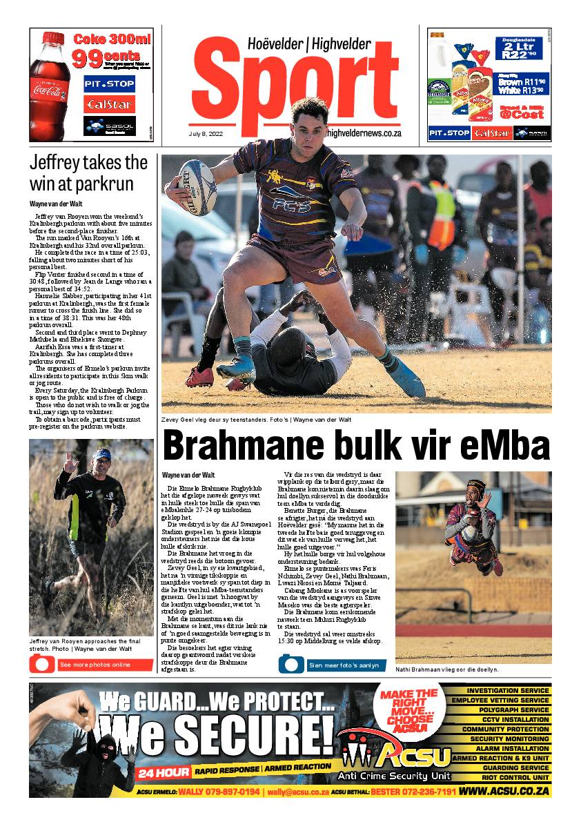 Highvelder Newspaper 8 July 2022 page 8