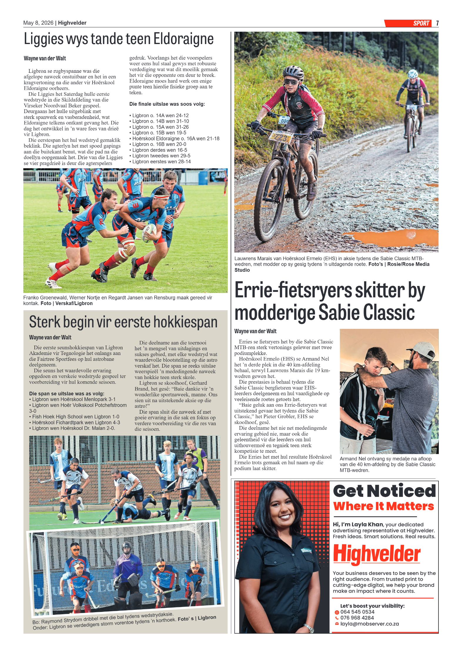 Highvelder Newspaper 8 May 2026 page 7